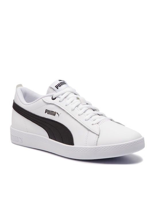 Smash V2 Leather Damen Sneakers Weiß