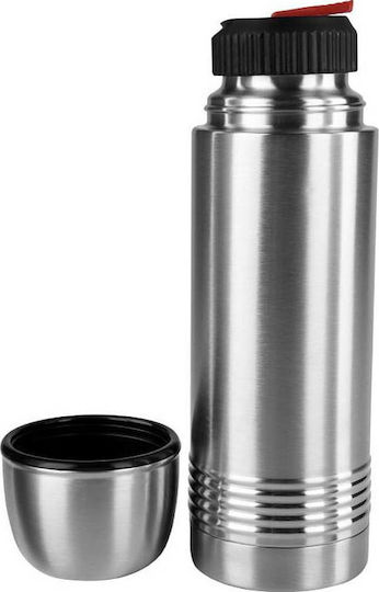 Emsa Flask Safe Loc Closure Ποτήρι Θερμός Ανοξείδωτο 500ml Ασημί με Καπάκι-Κύπελλο