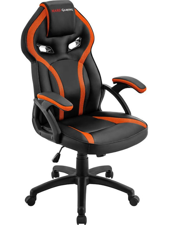 Mars Gaming MGC118 Scaun Gaming Din piele ecologică Portocaliu