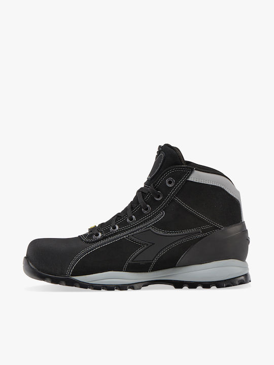 Utility Diadora Glove Tech Αδιάβροχο Μποτάκι Ασφαλείας Μαύρο S3 με Πιστοποίηση P, ESD , HI, HRO,SRA