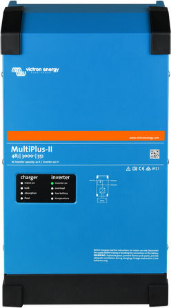 Victron Energy MultiPlus II 48/3000/35-32 Pure Sine Wave Inverter Power with Nominal Input Voltage 48V Single Phase PMP482305010