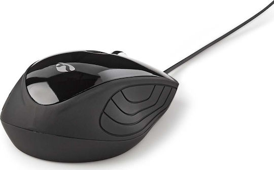 Nedis Wired Desktop Mouse Cu fir Mouse Negru