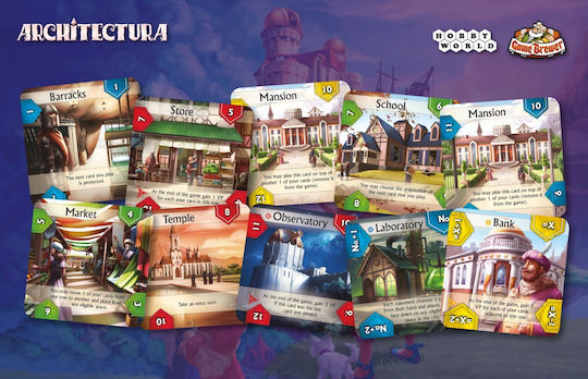 Brettspiel Architectura für 2-4 Spieler 8+ Jahre (EN) Game Brewer