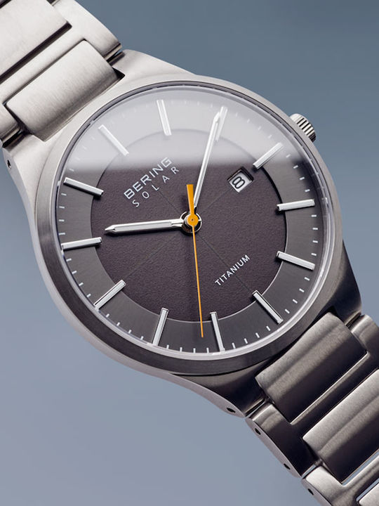 Bering Time Solar Ρολόι Solar με Μεταλλικό Μπρασελέ Bering Time Solar Ρολόι Solar με Μεταλλικό Μπρασελέ