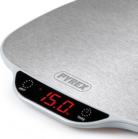 Pyrex XL SB-720 Digital Kitchen Scale up to 15kg Inox