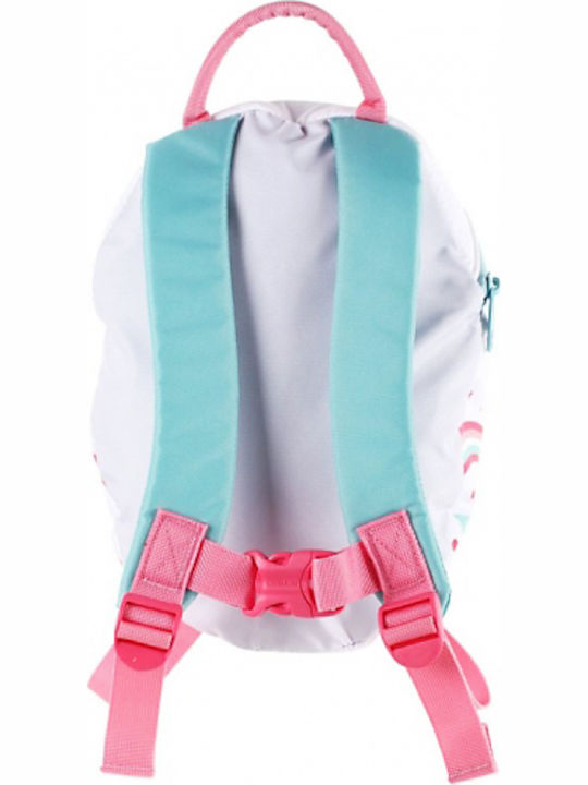 Littlelife Big Unicorn Kids Backpack Ghiozdan Școlar de Spate Grădinița în culoarea Alb 6Litri