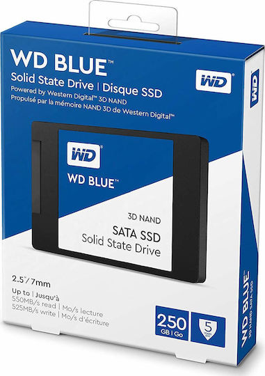 Western Digital Blue 3D SSD 250GB 2.5'' SATA III WDS250G2B0A WDBNCE2500PNC-WRSN