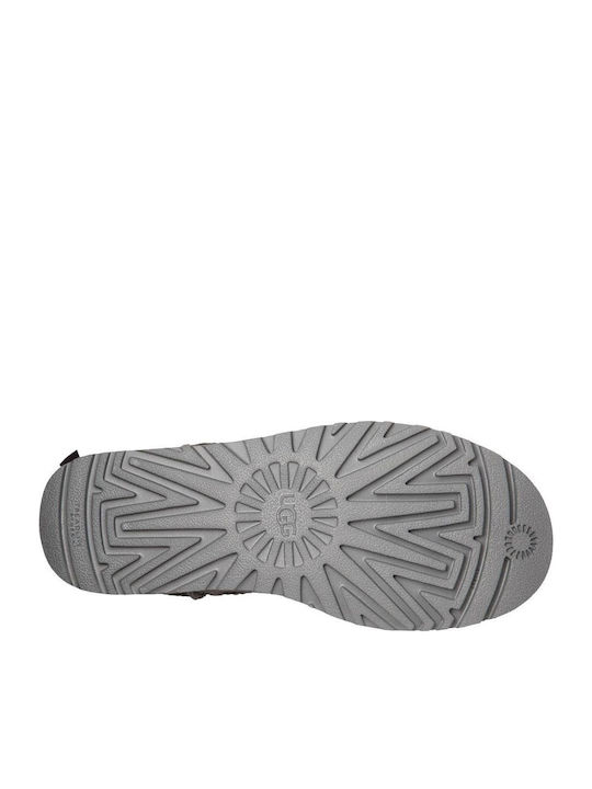 Suede Women's Boots with Fur Bailey Bow II Gray