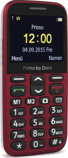 Doro Primo 366 Single SIM Telefon mobil cu Butoane Mari (Meniu în limba engleză) Roșu