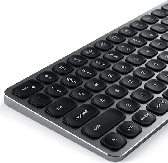 Satechi Aluminum Ασύρματο Bluetooth Πληκτρολόγιο Αγγλικό US Συμβατό με Mac Γκρι