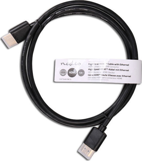 Nedis HDMI 1.4 High Speed 1080p 120Hz Cable HDMI Male - HDMI Male 1m Black