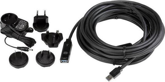 StarTech USB 3.0 Kabel USB-A-Stecker - USB-A-Buchse Schwarz 10m USB3AAEXT10M