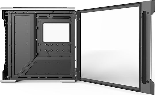 Phanteks Enthoo Evolv X Glass Gaming Midi Tower Computer Case with Side Window and RGB Lighting Galaxy Silver