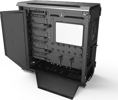 Phanteks Enthoo Evolv X Glass Gaming Midi Tower Κουτί Υπολογιστή με Πλαϊνό Παράθυρο και RGB Φωτισμό Anthracite Grey