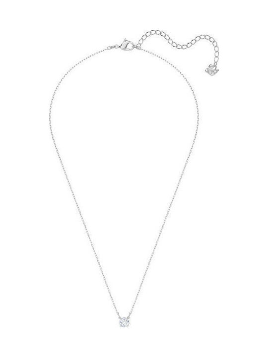 Swarovski Attract Round Κολιέ Μονόπετρο