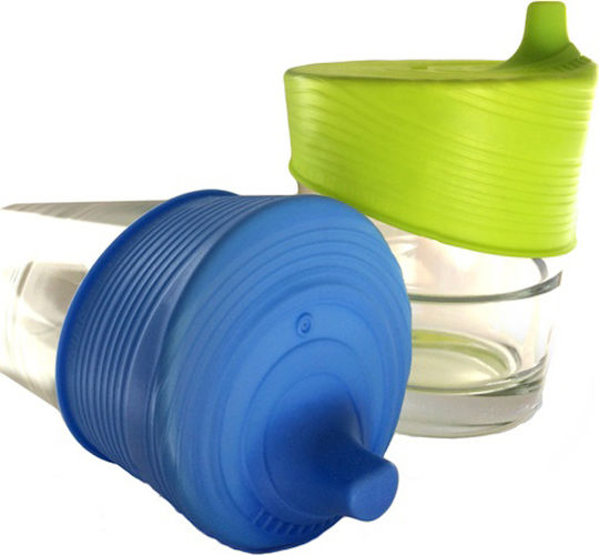 Silikids Coperta Din Spate Multicolor Sippy Din Silicon Pentru 12+ Luni 2 Bucăți