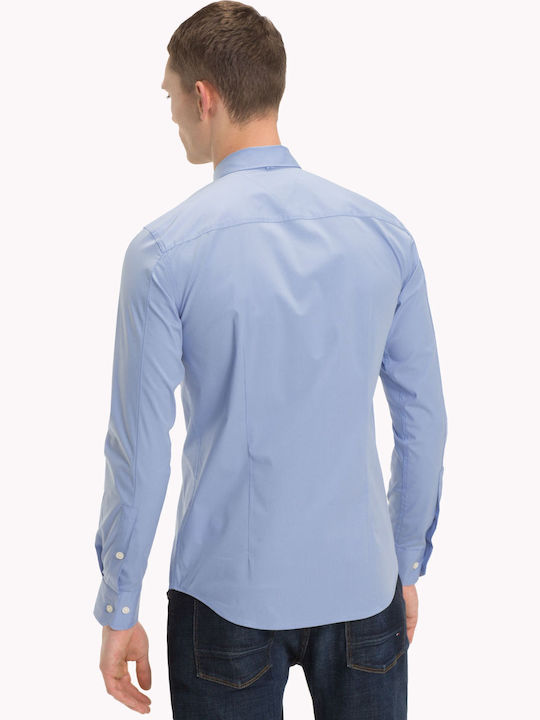 DM0DM04405 Long-sleeved Cotton Shirt Light Blue