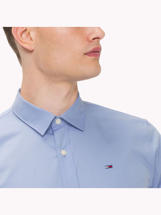 DM0DM04405 Long-sleeved Cotton Shirt Light Blue