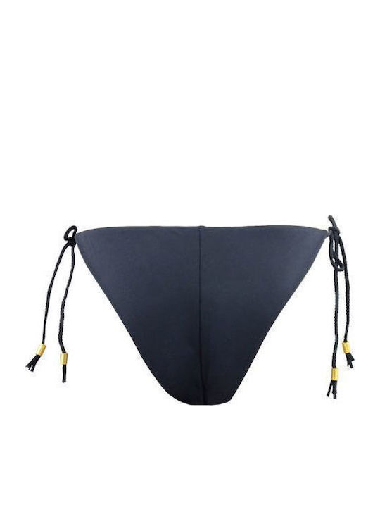 BP-3072 Bikini Brazil με Κορδονάκια Μαύρο