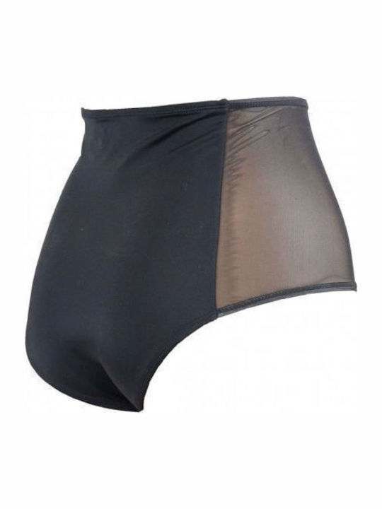 BP-3028 Bikini Slip Hohe Taille Schwarze
