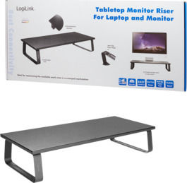LogiLink Επιτραπέζια Βάση Οθόνης Ασημί (BP0065)