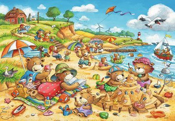 Puzzle pentru Copii Seaside Holiday pentru 4++ Ani 48buc Ravensburger