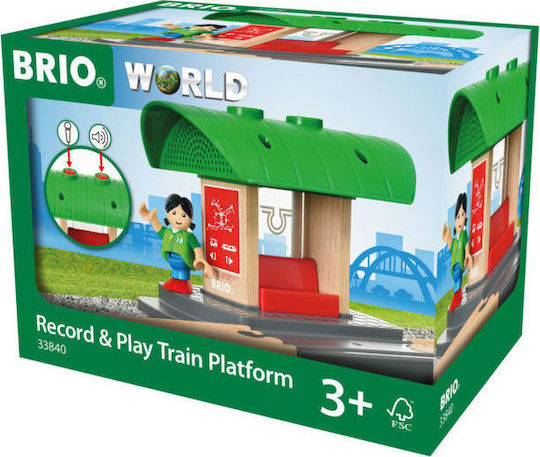 Brio Toys Record & Play Train Platform Train made of Wood 33840