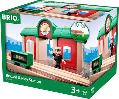 Brio Toys Record & Play Station Pistă pentru 3++ Ani 33578