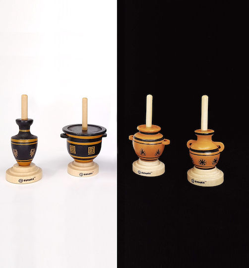 Svoora Ξύλινη Σβούρα Spinning Ancient Greek Vases για 5+ Ετών