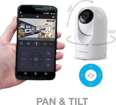 Foscam R2 IP Cameră de supraveghere Wi-Fi 1080p Full HD cu comunicare bidirecțională și obiectiv de 2.8mm