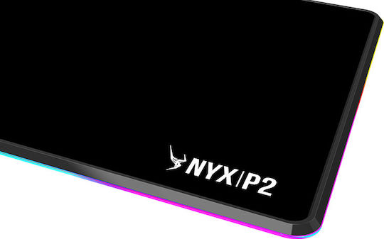 Gamdias NYX P2 RGB Gaming Mouse Pad Medium (360mm) με RGB Φωτισμό Μαύρο