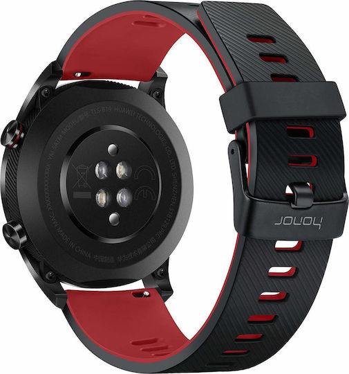 Honor Watch Magic Stainless Steel 43mm Waterproof with Heart Rate Monitor (Red)