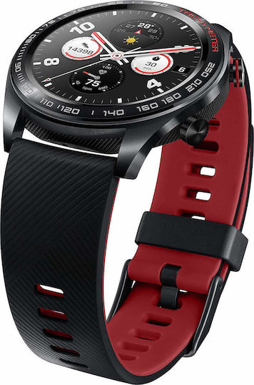 Honor Watch Magic Stainless Steel 43mm Waterproof with Heart Rate Monitor (Red)