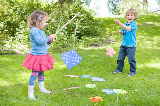 BS Toys Ξύλινο Παιχνίδι Ψαρέματος Fishing για 3+ Ετών