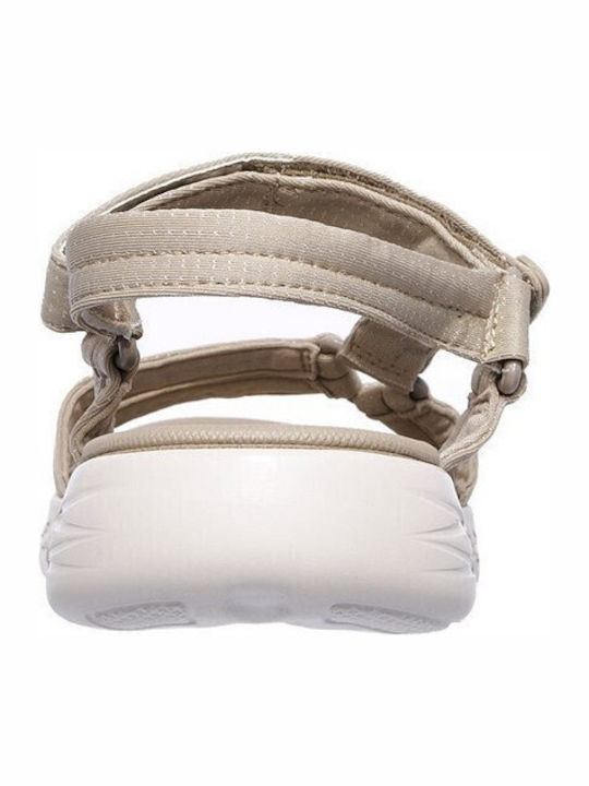 On the Go 600 Flache Sandalen für Damen Sportlich in Beige Farbe