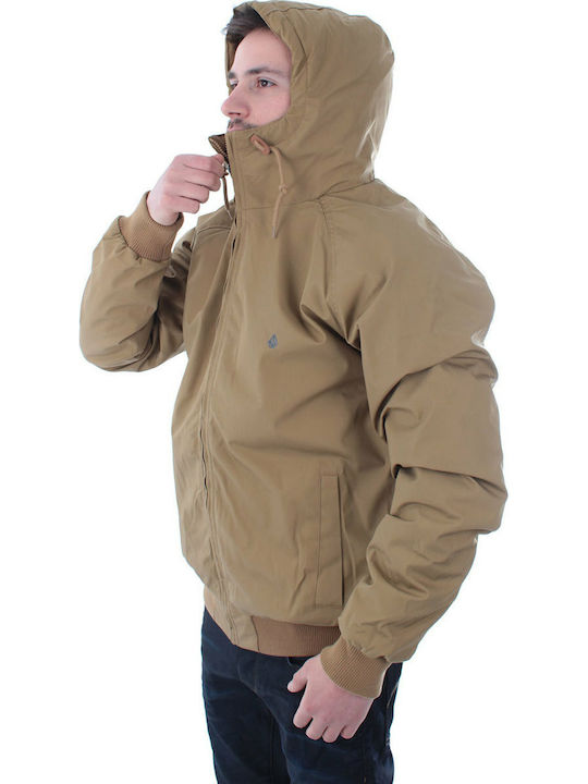 Volcom Hernan Herren Winter Jacke Bomber Beige