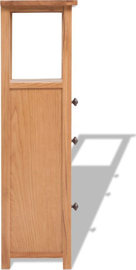 Shelf Unit Storage Made of Wood Walnut L26xW26xH94cm