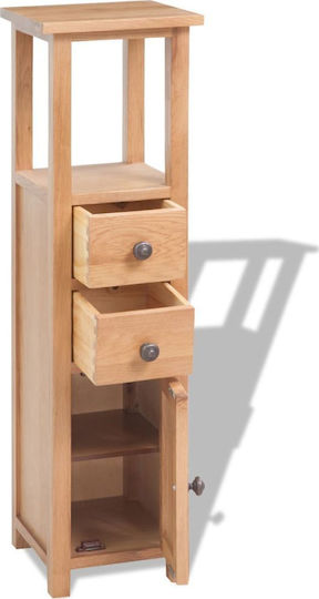 Shelf Unit Storage Made of Wood Walnut L26xW26xH94cm