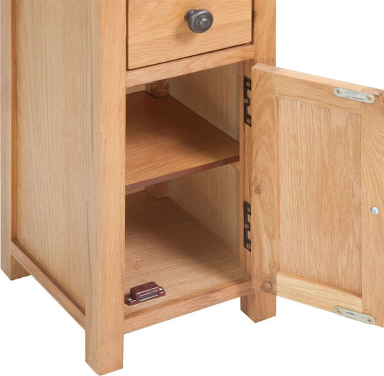 Shelf Unit Storage Made of Wood Walnut L26xW26xH94cm
