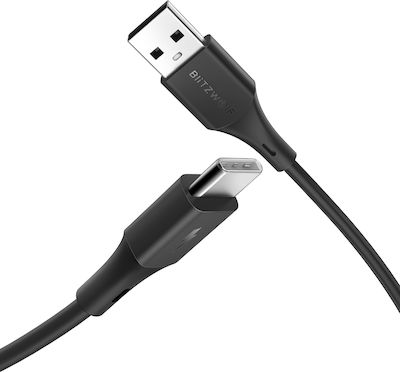 BlitzWolf BW-TC14 USB 2.0 Kabel USB-C männlich - USB-A Schwarz 1m