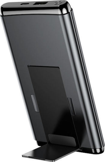 Baseus Wireless Power Bank 10000mAh 15W с USB-A порт Бързо зареждане 3.0 Черен