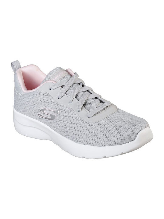 Diamond Mesh Lace Up Sport Shoes Running Gray