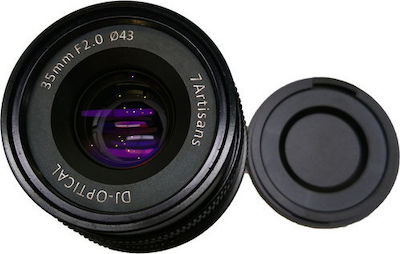 7artisans Full Frame Camera Lens 35mm f/2 Photoelectric Wide Angle for Fujifilm X Mount Black