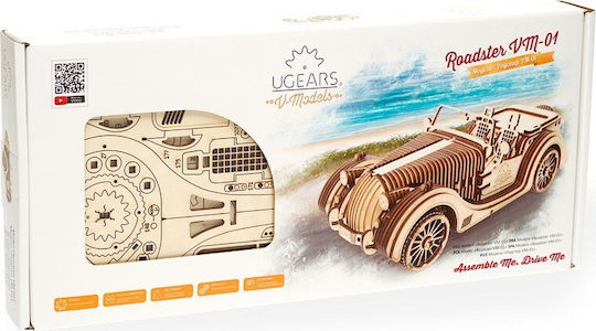 Ugears Построителна дървена игра Roadster VM-01