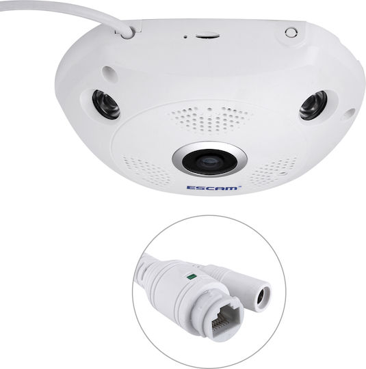 Escam Shark QP180 IP Κάμερα Παρακολούθησης Wi-Fi HD 1.3MP με Φακό 3.6mm