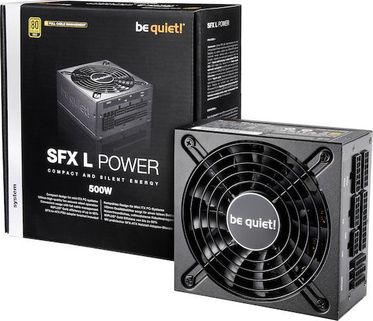 Be Quiet SFX-L Power 500W Μαύρο Τροφοδοτικό Υπολογιστή Full Modular 80 Plus Gold