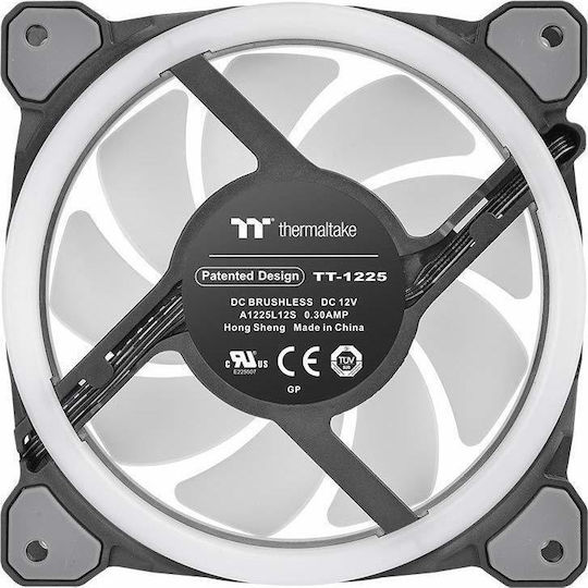 Thermaltake Riing Trio 12 Радиаторен Вентилатор TT Premium Вентилатор за Кутия 120мм (1500об/мин / 41.13cfm) с RGB Осветление и Свързване 4-изводна ШИМ 3бр