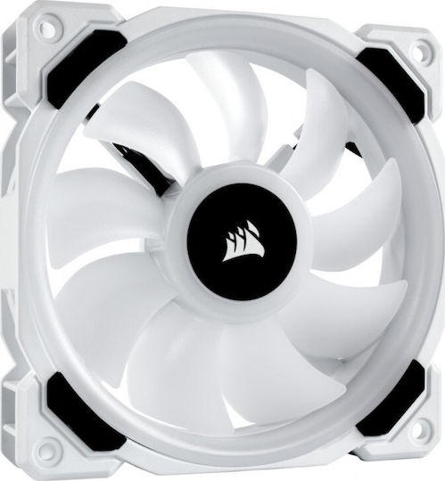 Corsair LL120 Case Fan (2200rpm / 63cfm) με RGB Φωτισμό και Σύνδεση 4-Pin PWM Λευκό