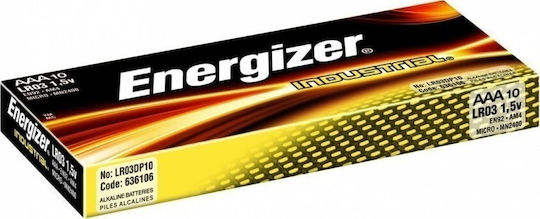 Energizer Industrial Αλκαλικές Μπαταρίες AAA 1.5V 10τμχ