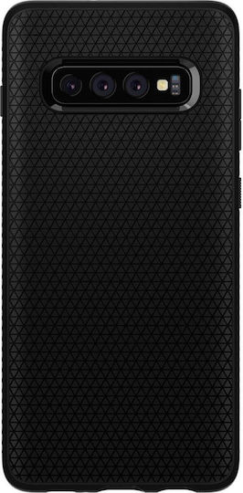 Spigen Liquid Air Umschlag Rückseite Silikon Schwarz (Galaxy S10+)